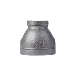 STZ Industries 1-1/2 in. FIP each X 3/4 in. D FIP each Black Malleable Iron Reducing Coupling