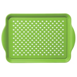 OGGI Green Plastic/Silicone Serving Tray