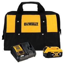 DeWalt 20V MAX XR DCB205CK 5 Ah Lithium-Ion Battery and Charger Starter Kit 3 pc