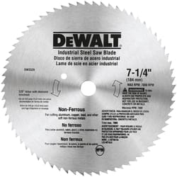 DeWalt 7-1/4 in. D X 5/8 in. Steel Circular Saw Blade 68 teeth 1 pk