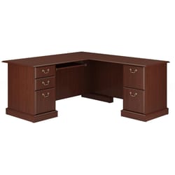 Bush Furniture Saratoga 30.28 in. H X 65.98 in. W X 70.67 in. L L Shape Computer Desk