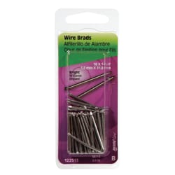 Hillman 16 Ga. X 1-1/4 in. L Bright Steel Brad Nails 1 pk 2 oz Hillman 16 Ga. X 1-1/4 in. L Bright Steel Brad Nails 1 pk 2 oz