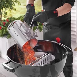 Weber 2 pocket Black Apron w/Red Kettle Cotton Apron