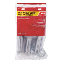 Ace 1-1/2 in. D Chrome Plated Brass Continuous Waste Outlet