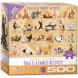 Eurographics Yoga is a Family Activity Jigsaw Puzzles Multicolored 500 pc