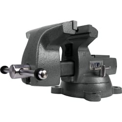 Wilton 8 in. Cast Iron Mechanics Bench Vise 360 deg Swivel Base