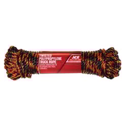 Ace 3/8 in. D X 100 ft. L Black/Orange Twisted Poly Truck Rope