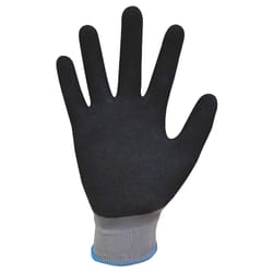 Grease Monkey XL Nitrile Waterproof Gray Dipped Gloves