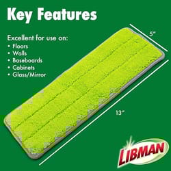 Libman Rinse N' Wring 13 in. Flat Microfiber Mop Refill 1 pk