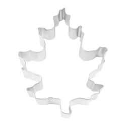 R&M International Corp Oak Leaf 4 in. W X 5 in. L Cookie Cutter Silver 1 pc