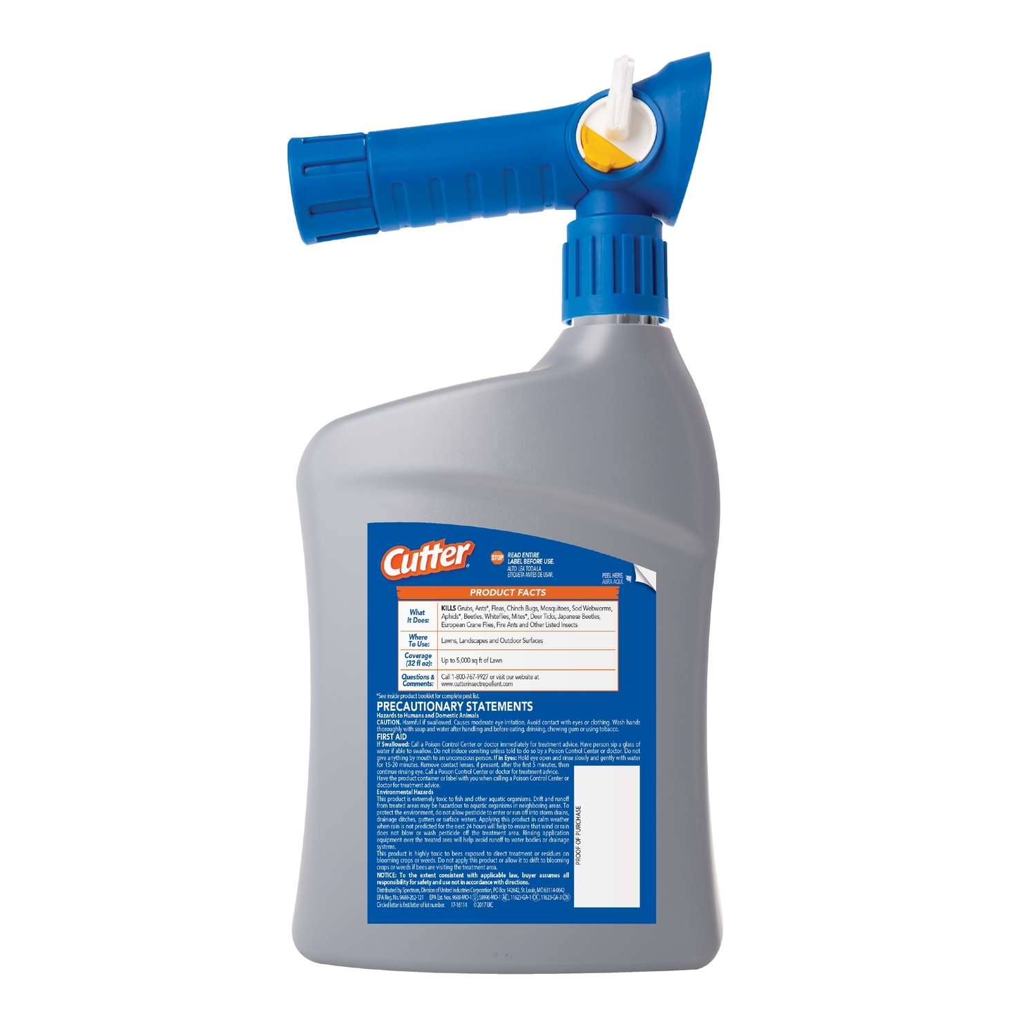 Cutter Backyard Bug Control Liquid Concentrate Insect Killer 32 oz