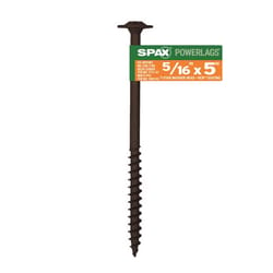 SPAX PowerLags 5/16 in. X 5 in. L Washer High Corrosion Resistant Carbon Steel Lag Screw 1 pk