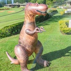 PoolCandy Brown PVC Inflatable T-Rex Sprinkler