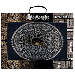 Montana Silversmiths Sunrise Bronc Attitude Black/Silver Belt Buckle