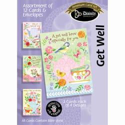 Divinity Get Well Tea and Coffee Boxed Card 12 pk