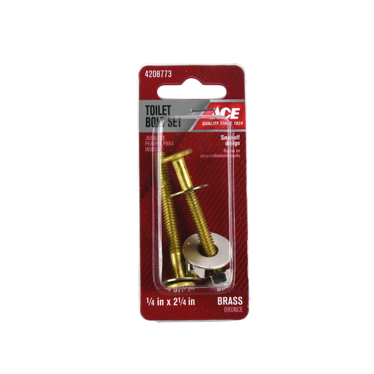 Ace Toilet Bolt Set Brass Ace Hardware