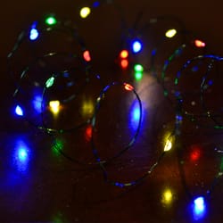 Celebrations LED Micro/5mm Multicolored 100 ct String Christmas Lights 33.33 ft.