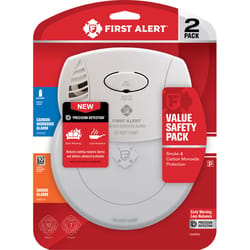 First Alert Battery-Powered Photoelectric Smoke and Carbon Monoxide Combination Pack