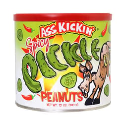 Ass Kickin' Spicy Pickle Peanuts 12 oz Canister