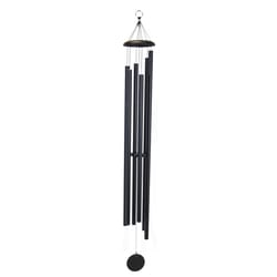 Corinthian Bells Black Aluminum 74 in. Wind Chime