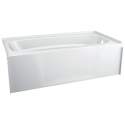 Delta Hycroft 18 in. H X 30 in. W X 60 in. L White Bathtub