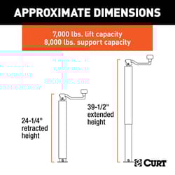 CURT 8000 lb For Trailer Jack