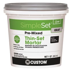Custom Building Products SimpleSet Gray Thin-Set Mortar 1 qt