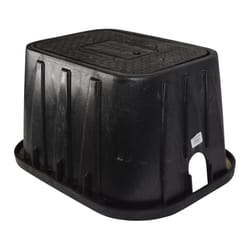 NDS 19 in. W X 12 in. H Rectangular Valve Box with Cover Black