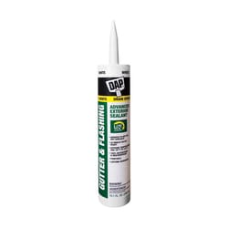 DAP White Polymer Advanced Gutter and Flashing Sealant 10.1 oz