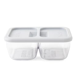 RigwaLife 16 oz Clear Food Storage Container Set 2 pk