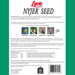 Lyric Finch Nyjer Seed Wild Bird Food 10 lb