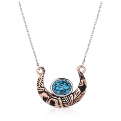 Montana Silversmiths Women's Luck of the Oracle Turquoise Copper Necklace