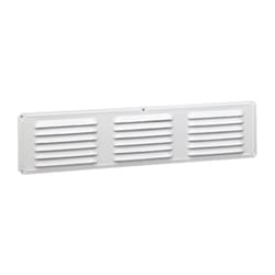 Air Vent 4 in. H X 16 in. L White Aluminum Undereave Vent