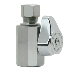 BrassCraft 1/2 in. 3/8 in. Chrome Plated Stop Valve