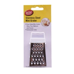 TableCraft Silver Stainless Steel Mini Box Grater