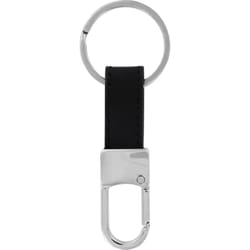 HILLMAN 1.5 in. D Metal Black/Silver Split Ring Key Clip