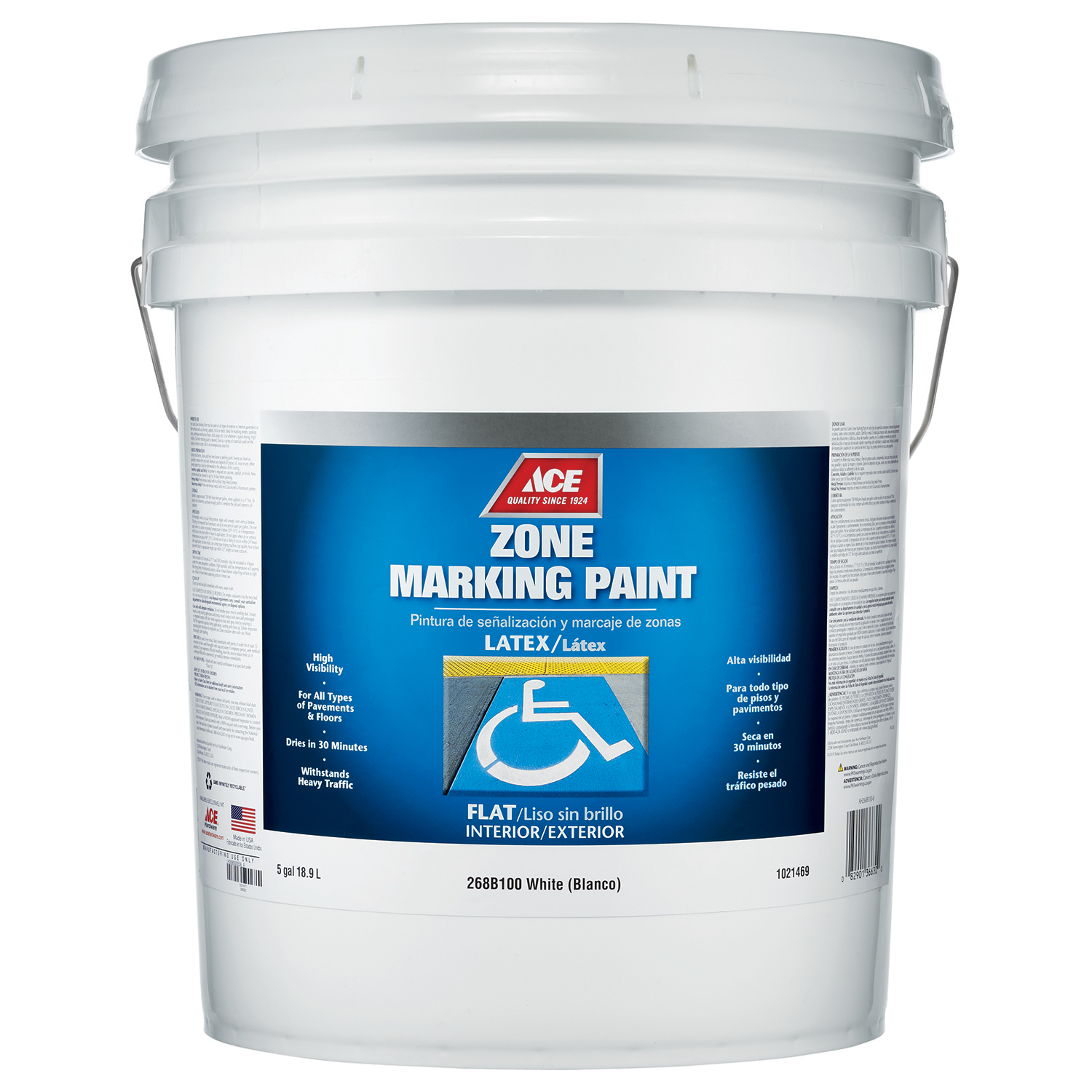 Ace White Zone Marking Paint 5 gal