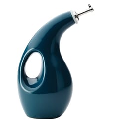 Rachael Ray Cucina Marine Blue Stoneware EVOO Bottle 24 oz