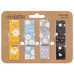 Karma Gifts Multicolored Wood Bag Clips