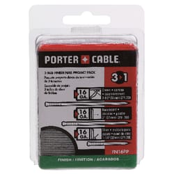 Porter Cable Assorted in. L X 16 Ga. Straight Strip Galvanized Finish Nails 900 pk