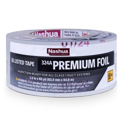 Nashua Premium 2.5 in. W X 60 yd L Silver Foil Tape