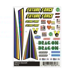 PineCar Dry Transfer Decal Multicolored