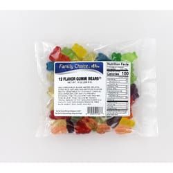 Family Choice Assorted Gummy Bears 8 oz