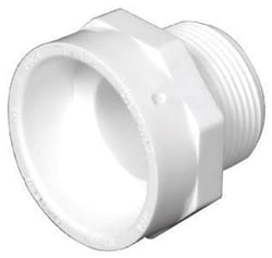 Charlotte Pipe Schedule 40 1-1/4 in. MPT X 1-1/4 in. D Hub PVC Pipe Adapter