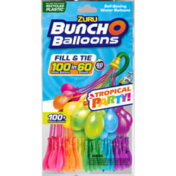 Zuru Bunch O Balloons Rapid Filling Water Balloons Plastic Rubber Assorted 100 pc