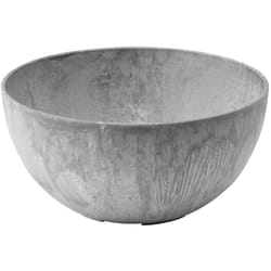 Novelty ArtStone 5.9 in. H X 12.2 in. W X 12.2 in. D X 12.2 in. D Resin Napa Bowl Planter Gray