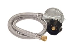Bayou Classic Stainless Steel Gas Line Hose and Regulator 36 in. L For Bayou Classic