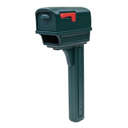 Architectural Mailboxes Gentry Classic Plastic Post Mount Green Mailbox