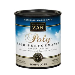 ZAR Semi-Gloss Light Amber Water-Based Polyurethane 1 qt
