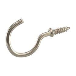 HILLMAN Small Metal 7/8 in. L Cup Hook 1 lb 8 pk